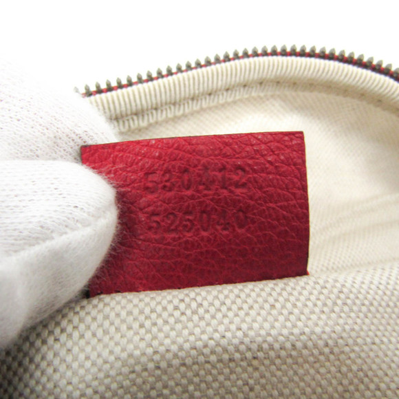 GUCCI Red Leather Fanny Pack - Picture 9 of 10